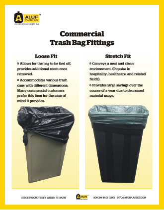 Aluf Plastics 55-Gallons Clear Outdoor Plastic Compactor Trash Bag  (100-Count) at